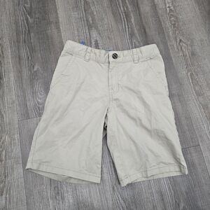 cat & Jack tan zip/ button shorts boys size  12